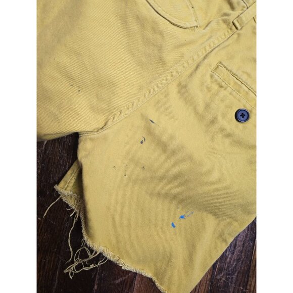 Carhartt Work in Progress Yellow Cut Off Shorts - Picture 13 of 15